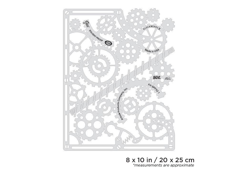 ARTOOL FH SPFX 2 Steampunk FX Mechanix Freehand Airbrush Template by Craig Fraser (200474)